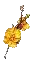 Golden Cherry Blossom Branch